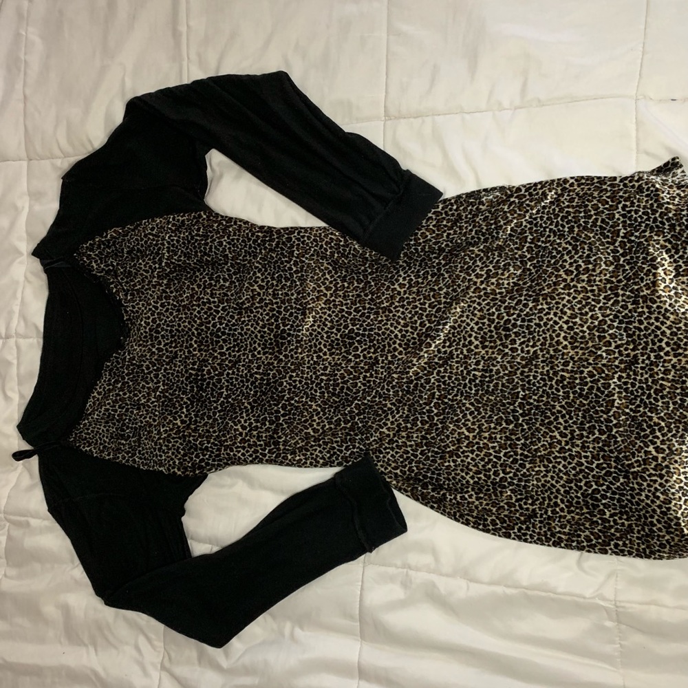 Vintage Leopard Slip Dress Maxi